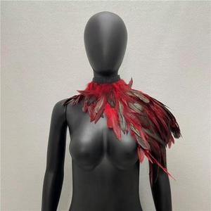 Chal de plumas estilo original para sesiones de fotos, decoración de bodas, Acción de Gracias, Año Nuevo Chino, disfraz temático de cumpleaños - Product Image 3