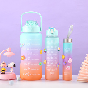 Botella Clásica Shaker, Perfecta para Batidos de Proteínas y Bebidas Pre-Entrenamiento, para Maratón, Caminatas, Ciclismo, Senderismo, Esquí, Juego de Botellas de Agua - Product Image 5