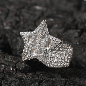 Anillo <span class=keywords><strong>de</strong></span> Cinco Estrellas <span class=keywords><strong>de</strong></span> Hip Hop <span class=keywords><strong>Rock</strong></span>, Anillo <span class=keywords><strong>de</strong></span> Lujo con Circonitas para Hombre, Anillo <span class=keywords><strong>de</strong></span> Cinco Estrellas con Pedrería para Mujer, Accesorios <span class=keywords><strong>de</strong></span> Joyería para Bodas y Fiestas, Venta al por Mayor - Product Image 5