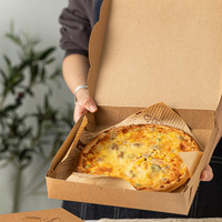 Boîte à pizza en carton ondulé de conception rose de 6 7 8 9 10 12 14 16 18 pouces
