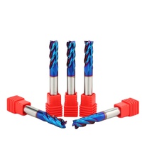 BFL pulgadas tamaño Fresas CNC carburo 4 flautas Flat Dlc End Mill pulgadas fresa en Stock 1/8 ''vástago