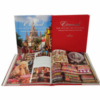 Société Publicité Brochure Catalogue Impression Livre D'images Service D'impression Relié PU Cuir Tissu