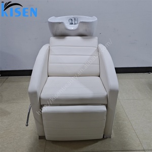 Lavabo de Cerámica para Peluquería Kisen, Unidad de Lavado Portátil, Silla de Champú, Equipo de Belleza para Salón de Belleza - Product Image 4