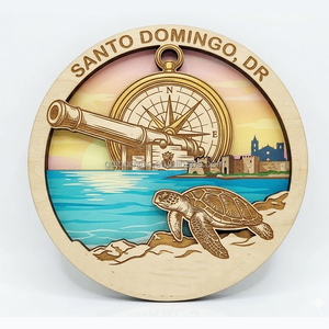 Aimant de réfrigérateur vintage en bois 3D superposé, Tromsø Norvège, Aurores boréales, Renne, Bergen, Souvenir, Aimant personnalisé en MDF, Cadeau de voyage - Product Image 4