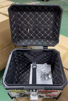 Boîte à bagages arrière en aluminium pour moto, grande capacité 22L, étanche, anti-poussière, antichoc, anti-pression, personnalisable avec logo.