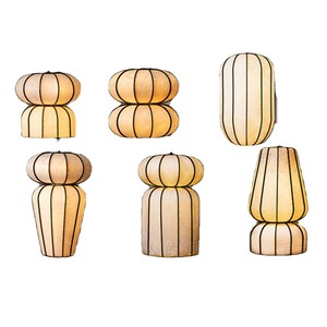 Lustre en tissu de style chinois, rond, avec douille E27, pour restaurant, salon de thé, décoration zen - Product Image 4