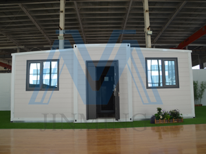 منزل حاويات قابل للطي بهيكل فولاذي، بيت صغير، منزل معياري، فيلا فاخرة بمقاسات 20، 30، 40 قدم - Product Image 4