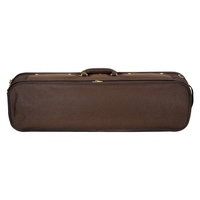 Étui de violon en bois oblong 4/4 SurpassMusic avec thermomètre et hygromètre, étui rigide rectangulaire léger et portable
