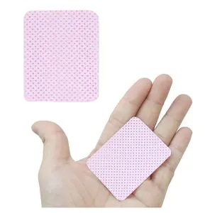 Hot Selling Pink Soft Non Woven Fabric Eyelash Extension Glue Wipes Lint Free Nail Wipe For Nail Polish Remove