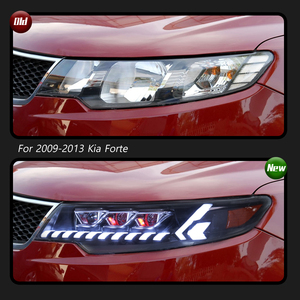 Feux avant projecteurs LED TYPY pour Kia Forte 2009-2013 avec feux de jour et clignotants séquentiels - Product Image 3
