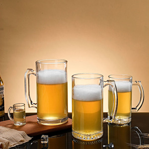 Verres à bière en verre sodalime transparents classiques pour boire du vin Design élégant Capacité de 480ml pour les cadeaux d'affaires - Product Image 1