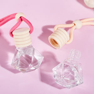 Difusor de Fragancia para Auto Personalizado, Colorido, de 8 ml, con Forma de Diamante, Colgante para Vehículo, Botella de Perfume de Vidrio, Tipo Líquido - Product Image 1