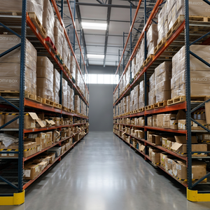 Heavy Duty <b>Industrial</b> Teardrop Steel Selective Pallet Rack Shelving <b>Units</b> CE Certified 10-Year Warranty Corrosion Protection - Product Image 2
