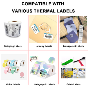 Imprimante d'étiquettes d'expédition thermique MHT-L1091 4x6, résolution 203 dpi, imprimante de codes-barres certifiée CE pour papier thermique, étiquette maximale de 110 mm - Product Image 2