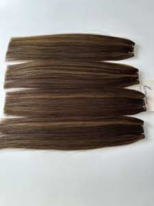 2025 nuovo Design all'ingrosso singolo genio trama capelli tessuto 100% grezzo capelli allineati capelli russi extension di capelli umani brunetta - Product Image 3