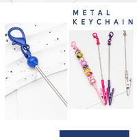 Clip para llavero de metal con cuentas DIY, tipo langosta/caimán, duradero, con logotipo personalizado, disponible en cualquier color, Reviright, bajo MOQ, carrete para credencial Memo