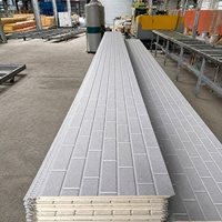 Panneau mural en métal pour garage, pour décoration extérieure, acier Galvalume, noyau en mousse PU, résistant aux chocs