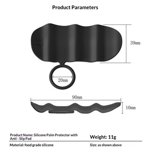 Silicone Palm Protector Pads Anti Slip Callus Prevention Grip Pads for Pull up <b>Bar</b> <b>Weightlifting</b> Gym Workout Training Wholesale - Product Image 5