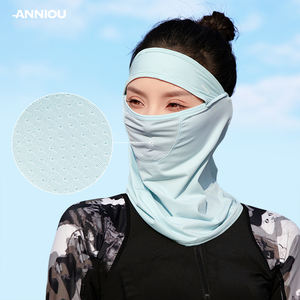 All'ingrosso UPF50 + protezione solare estiva maschera Full Face traspirante da donna copertura UV con ghiaccio seta collo ghetta Bandana - Product Image 4
