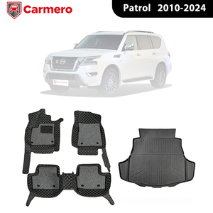 Tapis de sol de voiture double couche imperméables et antidérapants, ensemble complet, pour Nissan Patrol 2010-2024 - Vente chaude usine - Product Image 1