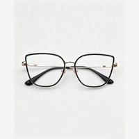 Montura de Gafas con Bloqueo de Luz Azul CR39, Diseño Brillante, Ultraligeras, Montura Óptica para Lentes