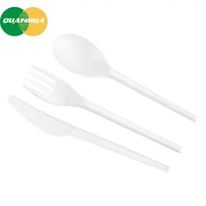 BPI Free ECO Friendly CPLA Fork Set Compostable Biodegradable Cutlery