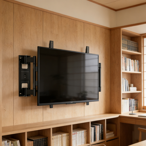 Support mural TV à mouvement complet pour espaces étroits, idéal pour les coins, profil mince, design compact, montage facile, bras télescopique 70 pouces - Product Image 3