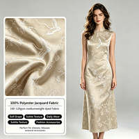 Vente Flash Usine : Tissu Jacquard Brocart 100% Polyester Poids Moyen, Motifs Riches pour Tenues Décontractées et de Fête pour Garçons