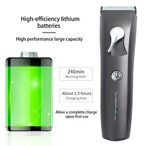 Cortadora de pelo inalámbrica LED, cortadora de pelo eléctrica recargable de bajo ruido, máquina de corte de pelo de peluquero profesional para hombres - Product Image 3