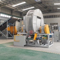 Ligne de production de miettes en caoutchouc de pneu automatique robuste Machine de coupe de pneu de recyclage de pneu industriel utilisé