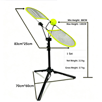 Entraîneur de swing de pickleball et de tennis portable, rotatif à 360 degrés, réglable en hauteur, machine d'entraînement au spin pour débutants