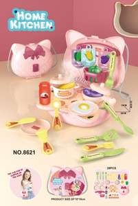 Juego de cocina de imitación para niños, juego de cocina <span class=keywords><strong>feliz</strong></span>, Mini juguetes de cocina - Product Image 2