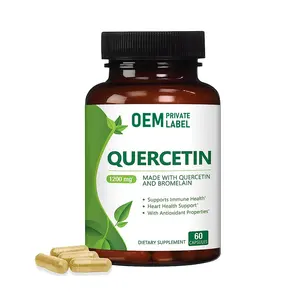 OEM Supplement organic Quercetin Capsules Phytosome 500mg Vegan Anti-oxidant Properties Quercetin Dihydrate Supplement