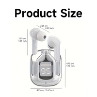 Écouteurs filaires Air31 BST, stéréo, basses profondes, microphone, indicateur de batterie LED, chipset JL pour V5.3