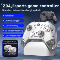 Z04 Pengontrol Game Ponsel Nirkabel BT Joystick Basis Pengisian Daya Magnetik Dual Hall Android/iOS PC TV Baterai 400mAh Pribadi