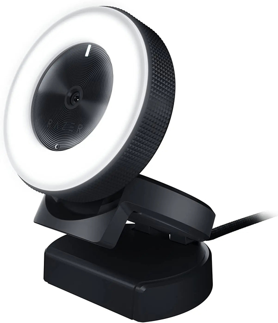 Razer Kiyo 4.0 Million Pixels Streaming USB Camera Computer Webcam with Ring Light for PC Video Conferencing Live Broadcasts