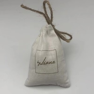 Custom Cotton Drawstring Pouch 7*9cm <b>Personalized</b> Matching Drawstring Jute Handle String Cotton Drawstring <b>Gift</b> <b>Bag</b> - Product Image 4