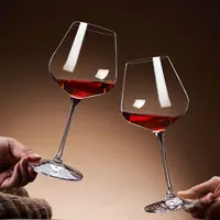 סיטונאי 500ml 650ml 860ml נבע יין משקפיים ברור בורגונדי קריסטל שתיית זכוכית גביע