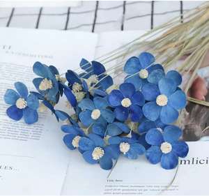 Commercio all'ingrosso vero e proprio essiccato viola di eucalipto bouquet per la casa di pasqua di san valentino decorazioni di disegno floreale fiori secchi regali - Product Image 1