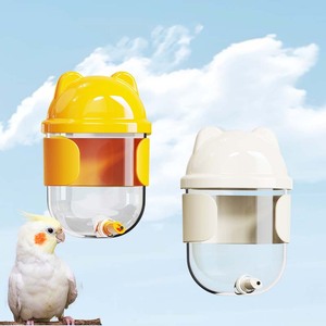 Penjualan Terbaik nampan plastik mewah aksesoris hewan peliharaan botol makan gantung putih untuk burung kucing anjing penggunaan rumah sehari-hari - Product Image 1