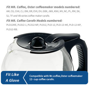 <span class=keywords><strong>Prix</strong></span> usine couvercle de <span class=keywords><strong>carafe</strong></span> de remplacement pour Mr. Coffee 12 tasses <span class=keywords><strong>carafe</strong></span> à café en verre pièces de pot compatibles avec la cafetière goutte à goutte Oster - Product Image 6