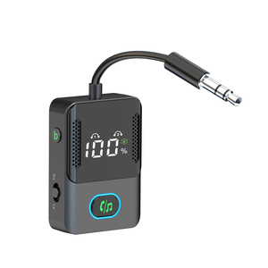 Adaptateur <span class=keywords><strong>audio</strong></span> BT 5.3 2-en-1 avec double microphone, récepteur et émetteur, appels mains libres, autonomie de 15 heures <span class=keywords><strong>pour</strong></span> voiture, téléviseur, <span class=keywords><strong>casque</strong></span> BR16 - Product Image 5