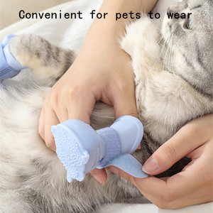 Chaussures de pluie pour <span class=keywords><strong>chien</strong></span> pour petits chiens moyens bottes de pluie antidérapantes chaussures pour chiens d'extérieur anti-salissures <span class=keywords><strong>bottines</strong></span> pour chiots accessoires pour animaux de compagnie - Product Image 4