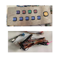 Vente en gros de machines de jeu, ensemble de panneaux de boutons de commande, style de luxe avec pièces métalliques et harnais, prix compétitif