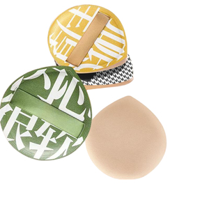 WELLFLYER Esponja de Maquillaje Grande Personalizada, Herramientas de Maquillaje de Algodón Puro, Verde, Amarillo, Cosmético, Polvo, <span class=keywords><strong>Precio</strong></span> de Fábrica, - Product Image 1