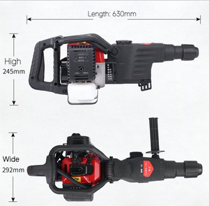 GLGW DIY ヘビーデューティー 1500W 強力ポータブルガソリンハンマードリル ブラシレスモーター搭載 5000BPM 2.5NM 最大トルク - Product Image 2