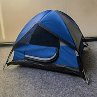 Komfortables, umweltfreundliches Pop-up-Haustierzelt mit Reißverschluss, einfarbig, für Katzen und Hunde, Outdoor-Campinghaus, 600D Oxford, dreieckig