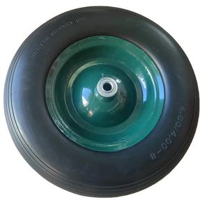 ล้อโฟม3.50-8 4PR <span class=keywords><strong>ยาง</strong></span>ล้อรถเข็น16นิ้วแบบแบนทำจาก PU ฟรี4.00-8สำหรับ<span class=keywords><strong>เปลี่ยน</strong></span>ทนทาน - Product Image 1