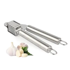 GLOWAY Home Kitchen Gadget Mincer Tools Premium-Quality Thickened Garlic Squeezer Chopper Stainless Steel Garlic Press Crusher