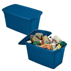 TERRY - 1002783 Boîte multifonctionnelle avec couvercle 68 Lt Bleu 61,3x47x40 cm - EAN 8005646927836 BOÎTES POLYVALENTES - Product Image 1